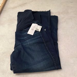 7 maternity jeans, dark denim, size 28. New with tags! Retail price $158